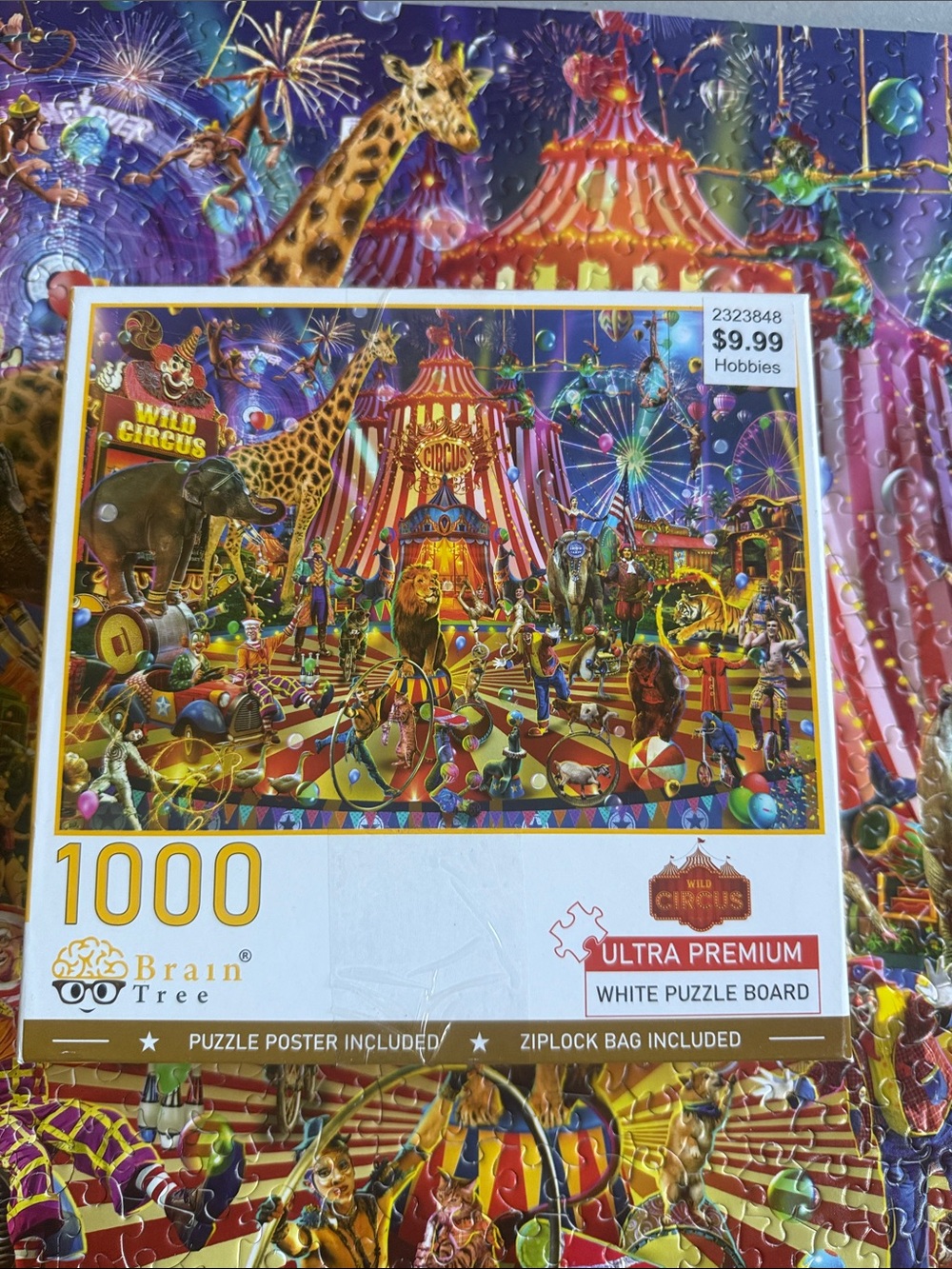 Brain Tree Wild Circus 1000-Piece Jigsaw Puzzle - Colorful Multi